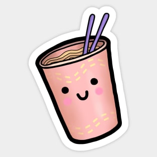 HAPPY LIL NOODLE CUP Sticker